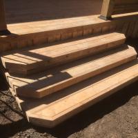 close up deck stairs
