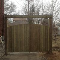 Double Wood Curved Top Gate