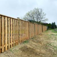side horizontal wood fence