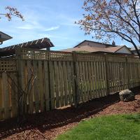 Wood Fence With Top Trim