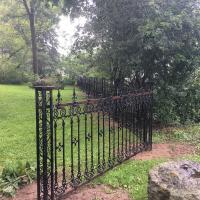 iron decorative black fence