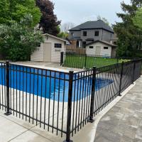 pool iron fence